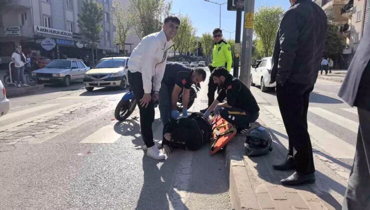 İnegöl’de Motosiklet Kazası: İki Yaralı