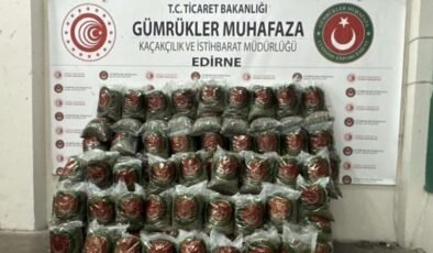 Kapıkule’de 382 kilogram esrar ele geçirildi