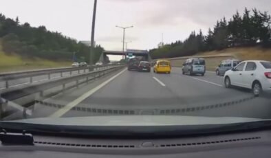 Makas attı, kaza yaptı!