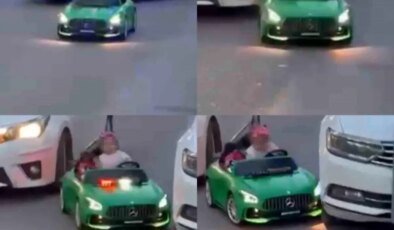 Mersin’de Akülü Araca Çarpan Otomobil Kazası Kamerada
