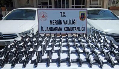 Mersin’de Dron Destekli Operasyonda 70 Tabanca Ele Geçirildi