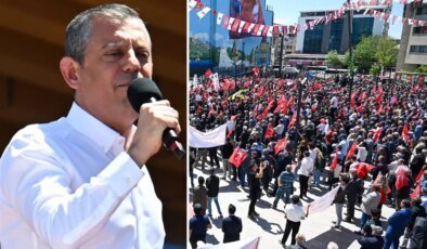 Özgür Özel’in Van mitingine damga vuran an: Sırrı Süreyya Önder’in ruhu için…