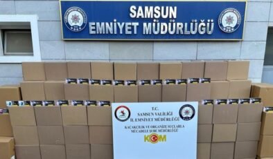 Samsun’da 2 milyon 260 bin kaçak makaron ele geçirildi