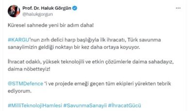 Savunma Sanayi Başkanı Görgün: Kargu’nun İhracatı Önemli Bir Başarı