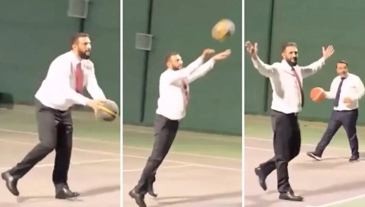 Suriye Cumhurbaşkanı Ahmed Şara Dışişleri Bakanı ile basketbol oynadı