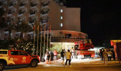 Alanya’da otelde yangın paniği