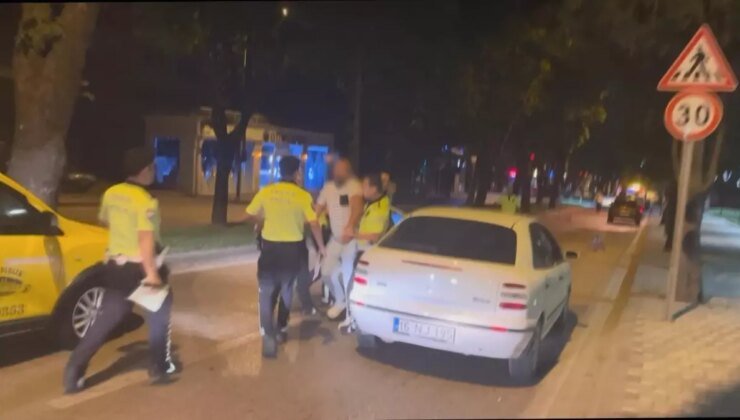 Alkollü Sürücü Polisten Kaçmaya Çalıştı