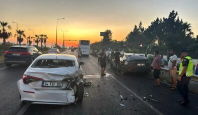 Antalya’da Zincirleme Trafik Kazası: 1 Yaralı