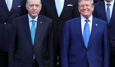 Cumhurbaşkanı Erdoğan ve ABD Başkanı Trump, NATO Zirvesi’nde yan yana geldi