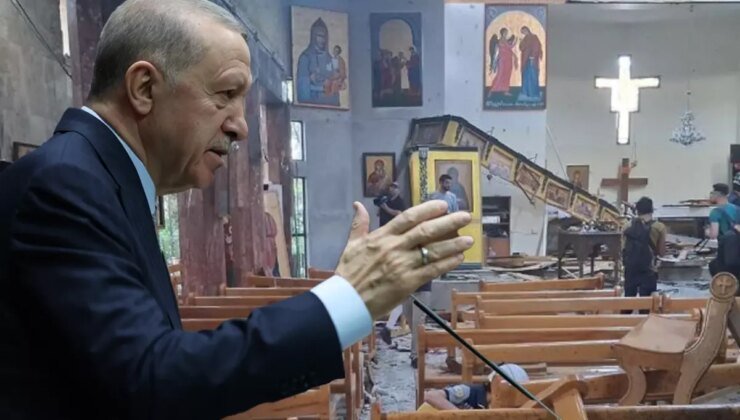 Cumhurbaşkanı Erdoğan’dan Şam’daki kilise saldırısına tepki