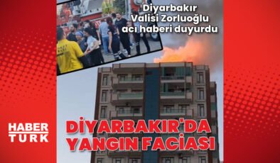 Diyarbakır’da 13 katlı binada yangın!