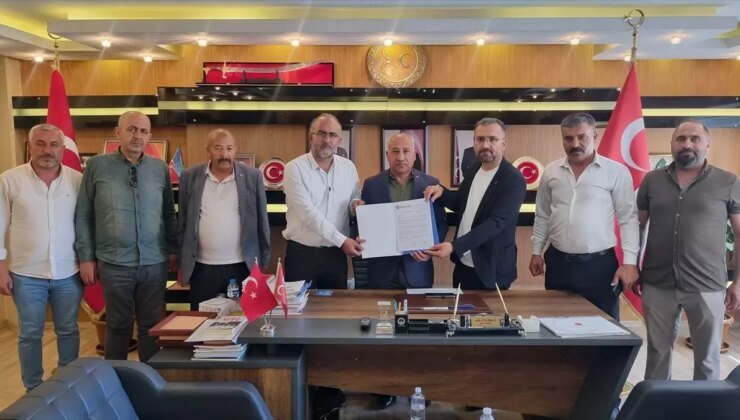 HAK-İŞ ve Öz Sağlık-İş Sendikası MHP Van İl Başkanını Ziyaret Etti