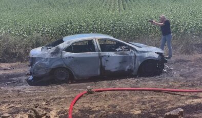 Hayrabolu’da Yanan Otomobil Kullanılamaz Hale Geldi, Uyuşturucu ve Ruhsatsız Tabanca Ele Geçirildi