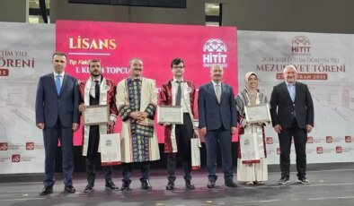 Hitit Üniversitesinde Mezuniyet Töreni Coşkusu