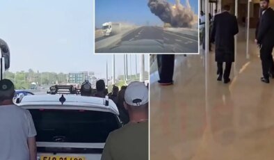 İran’dan jet misilleme! Füzenin düştüğü an kameraya böyle yansıdı