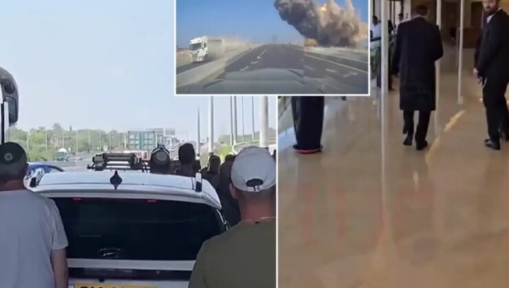 İran’dan jet misilleme! Füzenin düştüğü an kameraya böyle yansıdı