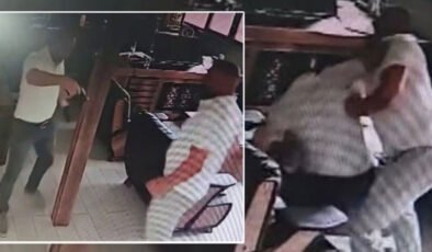 İş insanını öldüren boğuşma! Dehşet anı kamerada!