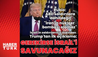 İsrail’in İran’a saldırısının ardından Trump’tan ilk açıklama
