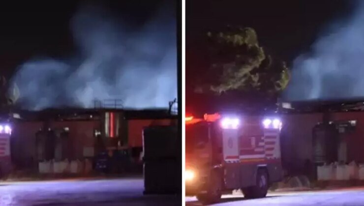 İzmir’de kimya fabrikasında yangın! Dumanlar gökyüzünü kapladı