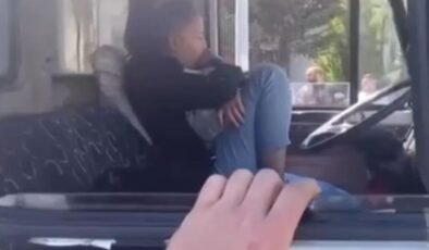 Kamyonu çalan kadın kaza yaptı yakalandı!