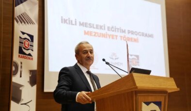 Karabük’te İkili Mesleki Eğitim Projesinin İlk Mezunları Törenle Belgelerini Aldı