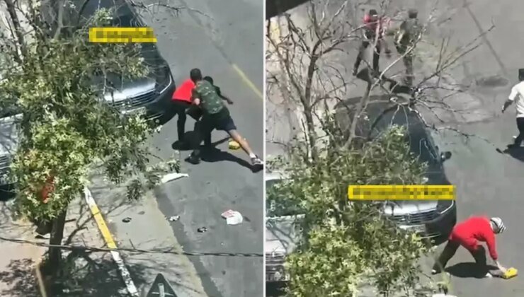 Kendisini yakalayan market çalışanını tekme tokat dövdü