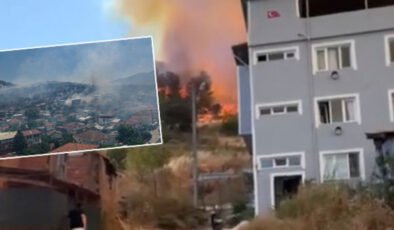 Makilik alanda çıktı! Alevler evlere sıçradı!