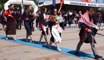 Ondokuz Mayıs Üniversitesi’nde Mezuniyet Töreni Coşkuyla Gerçekleşti