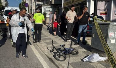 Panelvanın çarptığı bisikletli çocuk öldü