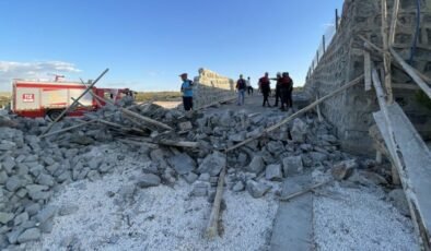 Şanlıurfa’da istinat duvarı çöktü: 4 yaralı