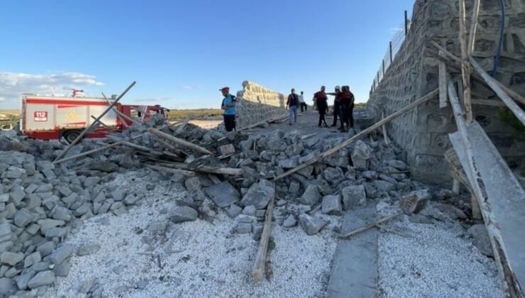 Şanlıurfa’da istinat duvarı çöktü: 4 yaralı