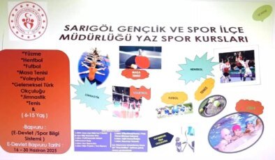 Sarıgöl’de Ücretsiz Spor Kursları Başladı