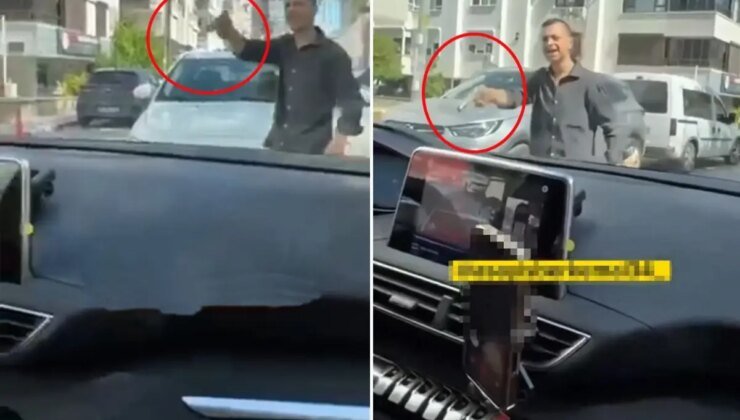 Tartıştığı kadın sürücülere silah çekti: İnin lan aşağıya