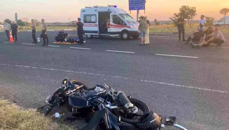 Tekirdağ’da Otomobil ile Motosiklet Çarpıştı: 2 Yaralı