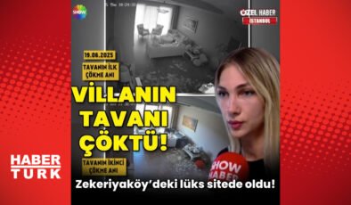 Villanın tavanı çöktü! “1 saatlik farkla kurtulduk!”