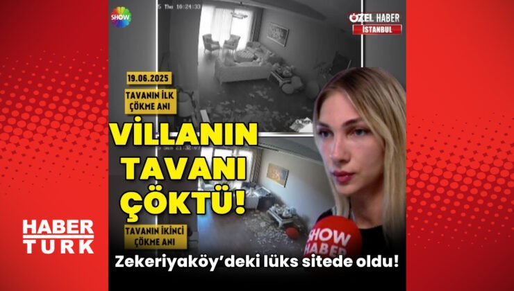 Villanın tavanı çöktü! “1 saatlik farkla kurtulduk!”