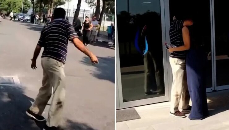 Yırtık kıyafetleriyle kızını YKS’ye yetişmek isteyen babaya büyük şok