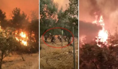 4 gündür süren yangında dehşet veren görüntüler: Abi çıkmamız lazım, ortada kaldık