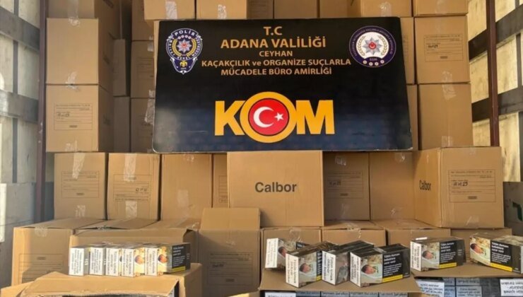 Adana’da 11 Milyon Makaron Ele Geçirildi, 5 Gözaltı