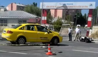 Ağrı’da korkunç kaza! Motosiklet sürücüsü ve eşi hayatını kaybetti