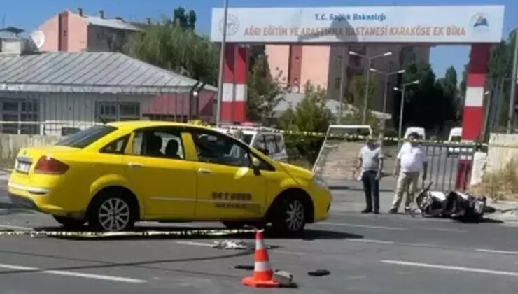 Ağrı’da korkunç kaza! Motosiklet sürücüsü ve eşi hayatını kaybetti