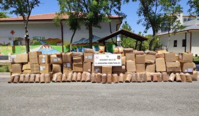 Aksaray’da 9 Ton Kaçak Tütün Ele Geçirildi