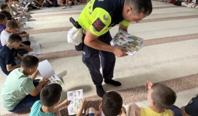 Alaçam’da Öğrencilere Trafik Eğitimi Verildi
