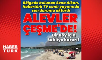 Alevler bu kez Çeşme’de! Yazlıkların olduğu alanda alarm!