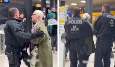 Almanya’da Filistin destekçilerine polis şiddeti! O anlar kameralarda