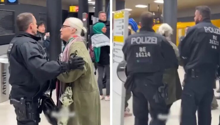 Almanya’da Filistin destekçilerine polis şiddeti! O anlar kameralarda