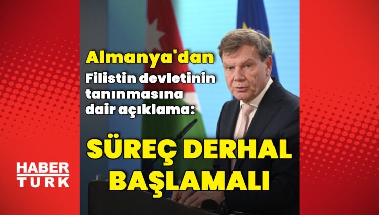 Almanya’dan Filistin devleti açıklaması: Süreç başlamalı