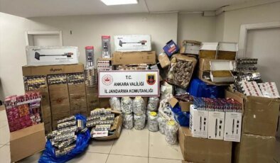 Ankara’da Durdurulan Tırda 7 Milyon Liralık Kaçak Tütün ve Elektronik Aletler Ele Geçirildi