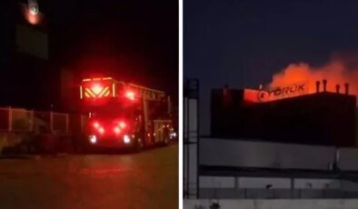 Ankara’da fabrika alev alev yandı