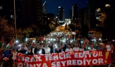 Ankara’da Gazze protestosu! ABD elçiliğine yürüdüler